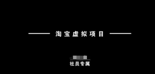淘宝虚拟项目，从理论到实操，新手也能快速上手-财源创业网