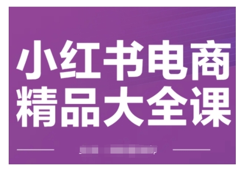 小红书电商精品大全课，快速掌握小红书运营技巧，实现精准引流与爆单目标，轻松玩转小红书电商(更新2月)-财源创业网