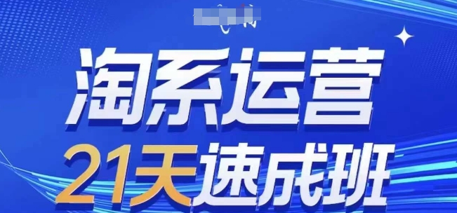 淘系运营21天速成班(更新25年3月)，0基础轻松搞定淘系运营，不做假把式-财源创业网