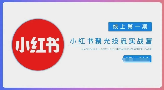 小红书聚光陪跑第一期，教你从0到1玩转小红书聚光投流，搭建小红书付费投流团队，更快的见到效果-财源创业网