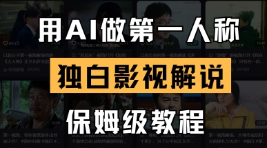 用AI做第一人称独白影视解说，手把手教学，保姆级教程-财源创业网