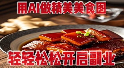 用AI做精美美食图，无需专业设备拍摄，轻轻松松开启副业-财源创业网
