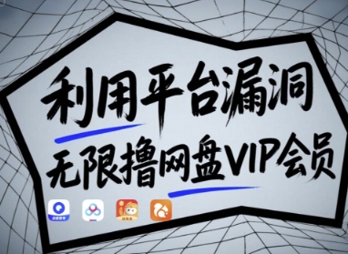 利用平台漏洞，无限撸网盘VIP会员，用户亲测有效!【漏洞原理+操作演示】-财源创业网