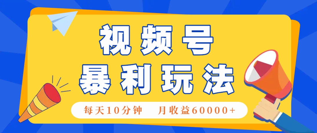 视频号AI赚钱法，每天只需10分钟，月入6万+！(超详细拆解)-财源创业网