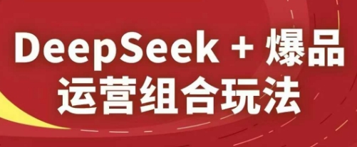 DeepSeek+爆品运营组合玩法，2025淘系精品课-财源创业网