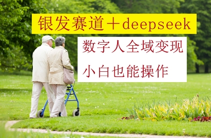 银发赛道+deepseek数字人全域变现，小白也能操作-财源创业网