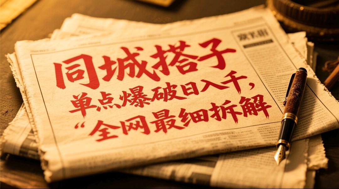 同城搭子群19.9单点爆破日入千，搭子组局月入万，全网最细拆解-财源创业网