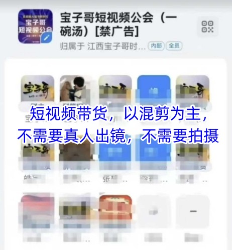 宝子哥头部团队短视频带货，以混剪为主，不需要真人出镜，不需要拍摄-财源创业网