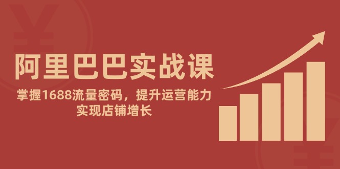 阿里巴巴实战课：掌握1688流量密码，提升运营能力，实现店铺增长-财源创业网
