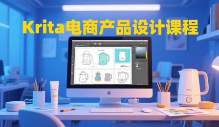 大梦老师·Krita电商产品设计课程-财源创业网
