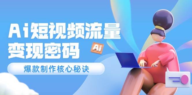 Ai短视频流量密码，爆款制作核心秘诀，120万案例深度解析-财源创业网